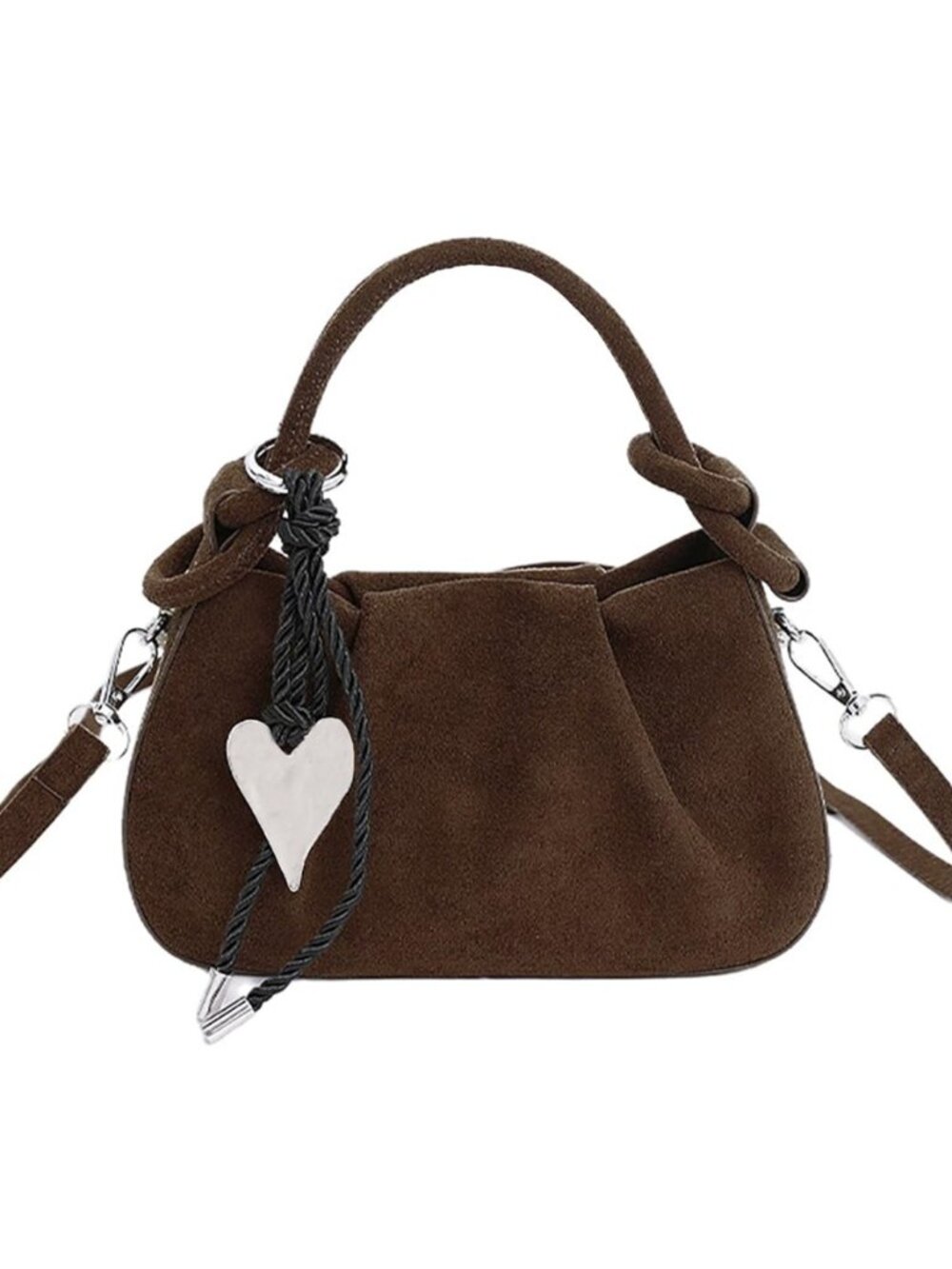 Small Suede Bag Slouchy Bags For Women Brown Tote Bag Suede Bucket Bag Fall